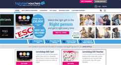 Desktop Screenshot of highstreetvouchers.com